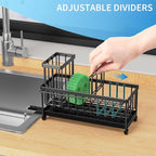 Cisily Sponge Holder for Kitchen Sink, Sink Caddy Organizer - Image 6