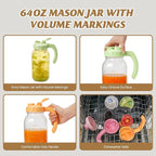 Soligt Glass Mason Jar Pitchers - Image 4