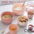 COOK WITH COLOR Prep Bowls with Lids- Wide and Deep Nesting Plastic Small - Image 4