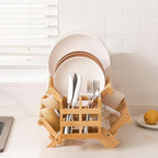 HBlife Bamboo Dish Drying Rack - Image 4