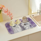 Floral Dish Drying Mat 18x24 Inches - Image 5