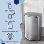happimess HPM1006A Connor Rectangular 13-Gallon Trash Can - Image 3