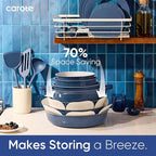 CAROTE 27pcs Ceramic Cookware Set Nonstick, Pots and Pans Set Non Stick - Image 4