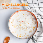 MICHELANGELO Saucepans, 2QT & 3QT Copper Saucepan Set - Image 7