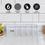 VIKEYHOME Paper Plate Organizer, Metal Silverware Caddy - Image 3