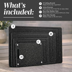 COOK WITH COLOR Non-Slip Cutting Board Set – Kitchen Essentials with Easy Grip - Image 2