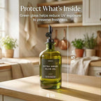 Verspace UV-Protected Green Glass Olive Oil Dispenser Bottles - Image 4