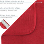 S&T INC. Dish Drying Mat, 16” x 18”, Absorbent Microfiber Kitchen Counter Mat - Image 3