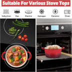 TeamFar 3qt Dutch Oven, Small Enameled Cast Iron Dutch Oven Pot - Image 5
