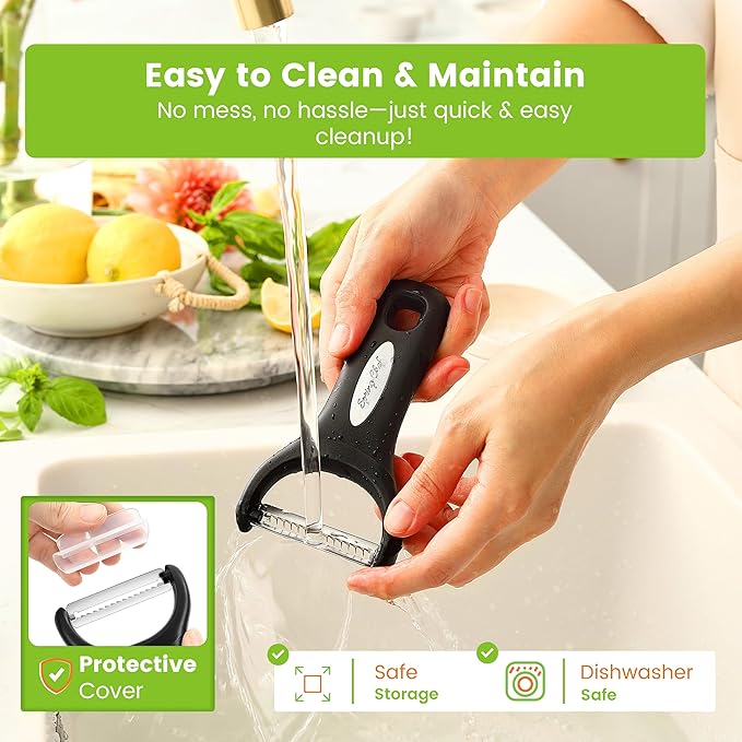 Spring Chef Premium Y & Vegetable Julienne Peeler Set - Image 6