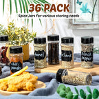 Eccliy 36 Pack 3 oz Clear Plastic Spice Jars - Image 5