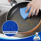 MR.SIGA Non-Scratch Cellulose Scrub Sponge, Dual-Sided Dishwashing Sponge - Image 3