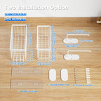 Mustorn 4 Pack Adhesive Cabinet Door Organizer, Lid Organizers Inside Cabinet - Image 6