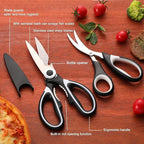 OMDAR Food Grade Kitchen Scissors All Purpose 3 Pack - Image 8