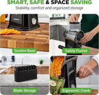 NutriChef 5 in 1 Cheese Grater & Shredder | 5 Different Blades - Image 7