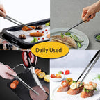 JETKONG 2 Pcs 12-Inch Food Tweezer Tongs, Stainless Steel Kitchen Tweezer - Image 5