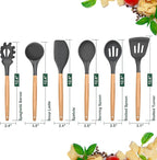 E-far Cooking Utensils Set of 6, Silicone Kitchen Utensils - Image 2