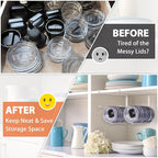 2 Pack Tumbler Lid Organizer, Horizontal Tumbler Lid Storage Hook to Hold Up 20 - Image 5