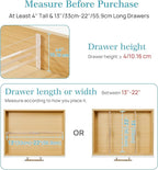 Vtopmart 4 Pack Drawer Dividers - Image 3