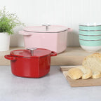 Martha Stewart Heart Shaped Enamel Cast Iron 2-Quart Dutch Oven - Image 2
