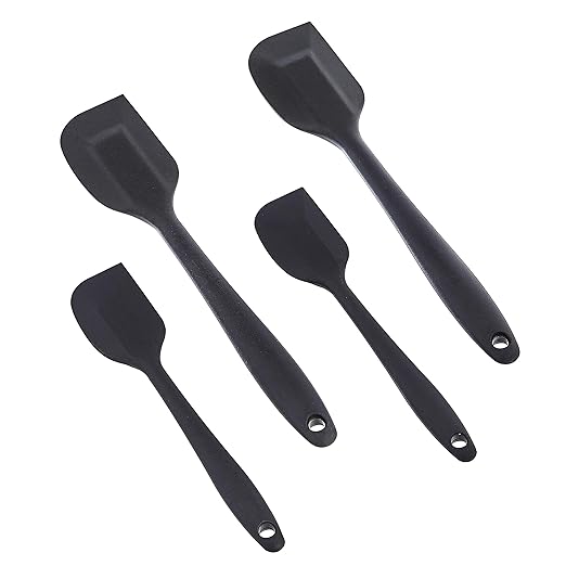 Amazon Basics Non-Stick Heat Resistant Silicone Spatula Set, Dishwasher Safe - Image 2
