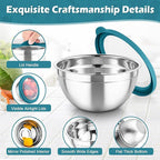TeamFar Mixing Bowls, For Kitchen Mixing/Baking/Storing/Prepping, Visible & - Image 5