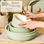 CAROTE Pots and Pans Set, Nonstick Cookware Set Detachable Handle, RV Cookware - Image 7