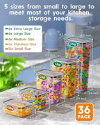 KEMETHY 36 PCS Airtight Food Storage Containers - Image 2