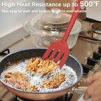 Coukre 2 Pack Silicone Spatula Set, High Heat Resistant, BPA Free Kitchen - Image 3