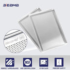 BIEAMA 12 Pack Full Size 26" x 18" Aluminum Baking Sheet Pan Perforated - Image 3