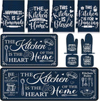 Fourluoo 10 Pcs Farmhouse Kitchen Decor and Accessories Set 4 Kitchen Towels 2 by Fourluoo