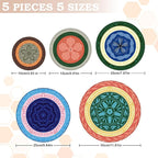 5-Size Reusable Beeswax Bowl Covers - Image 2