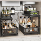 2 Pack 18.5IN-Depth Under Sink Organizer by Corbyles