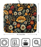 Vintage Boho Floral Dish Drying Mat - Image 2