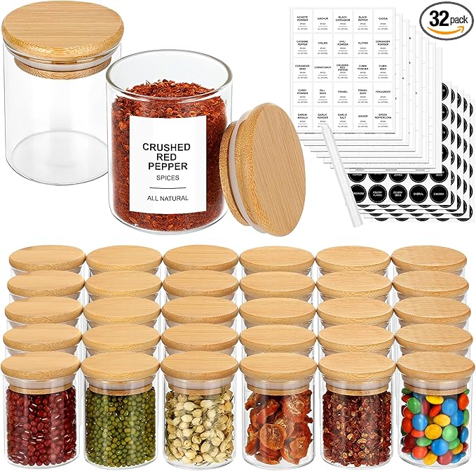EgticHome 4OZ Glass Spice Jars by abc