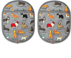 Pot Holders Set of 2 with Transparent Clear Silicone Shell and Nice Dog - Image 2