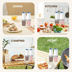 Gravity Electric Salt And Pepper Grinder Set, Automatic Salt And Pepper Grinder - Image 7