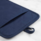 KitchenAid Ribbed Soft Silicone Pot Holder 2-Pack Set, Ink Blue - Image 4