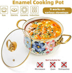 SOUJOY 3 Quart Enamel Cooking Pot - Image 4