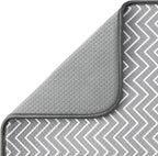 SUBEKYU Dish Drying Mat for Kitchen Counter, Microfiber Absorbent Dishes - Image 4