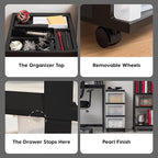 IRIS USA Plastic Drawer Storage Organizer Rolling Cart, - Image 4