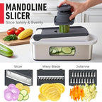 Mueller Pro-Series 10-in-1, 8 Blade Stainless Steel Multi Vegetable Chopper And - Image 6