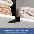 HBlife 6 Black Shelf Dividers, Vertical Purse Organizer - Image 4