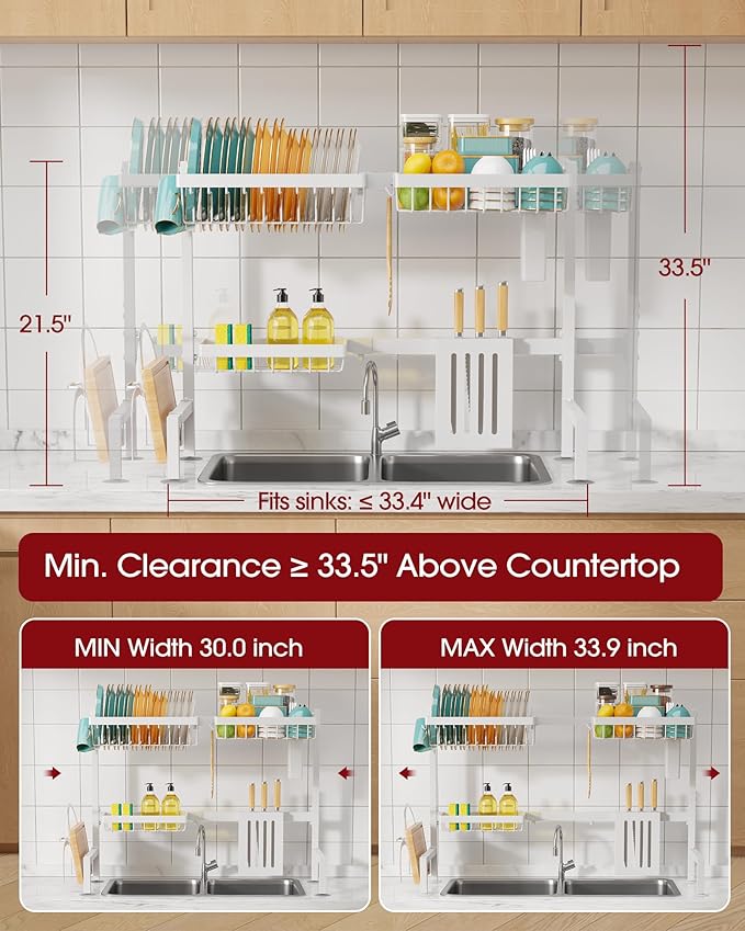 Sakugi Over The Sink Dish Drying Rack - Image 5