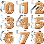 Number Cookie Cutter Set 3 Inch by Xzhloym