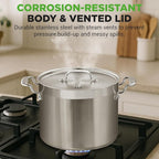 NutriChef Stainless Steel Cookware Stockpot - Image 5