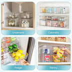 Vtopmart 4 Pack Clear Stackable Storage Drawers, Under Sink and Kitchen - Image 9