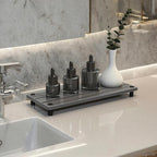 Quick Dry Sink Caddy Kitchen Sink Organizer, Water Absorbing Stone Tray - Image 8