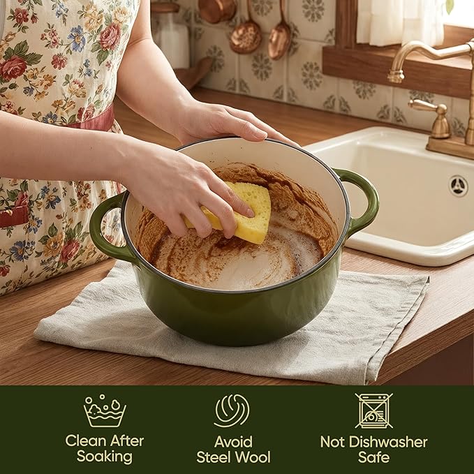 Vintage Style 6 Quart Dutch Oven Pot - Image 6