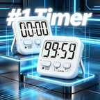 Antonki 2 Pack Digital Timer for Kids, Magnetic Countdown Kitchen Timers for - Image 2